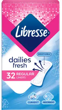 De Online Drogist Libresse regular inlegkruisjes 32st aanbieding