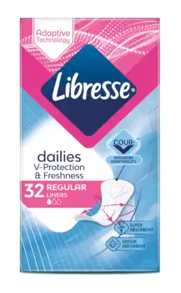 De Online Drogist Libresse regular inlegkruisjes 32st aanbieding