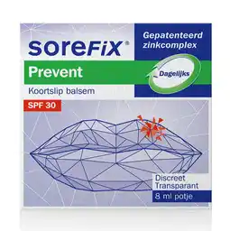 De Online Drogist Sorefix prevent koortslip balsem 8ml aanbieding