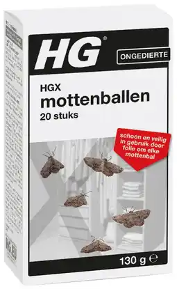 De Online Drogist Hg mottenballen 130gr aanbieding