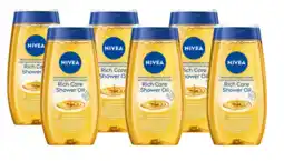 De Online Drogist Nivea shower oil voordeelverpakking 6x200ml aanbieding