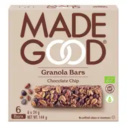 De Online Drogist Made good chocolate chip granola bars 144gr aanbieding