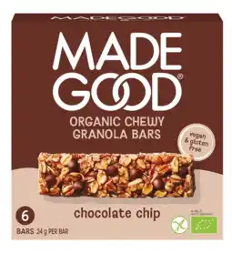 De Online Drogist Made good chocolate chip granola bars 144gr aanbieding