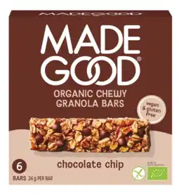 De Online Drogist Made good chocolate chip granola bars 144gr aanbieding