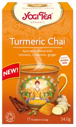 De Online Drogist Yogi tea turmeric chai 17st aanbieding