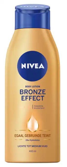 De Online Drogist Nivea bronze effect body lotion lichte tot medium huid 400ml aanbieding