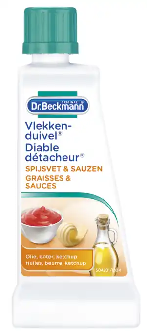 De Online Drogist Dr beckmann vlekkenduivel spijsvet & sauzen 50ml aanbieding