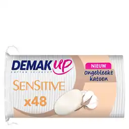 De Online Drogist Demak up demak'up wattenschijfjes sensitive silk ovaal 48st aanbieding