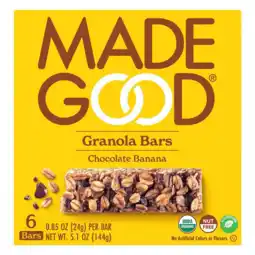 De Online Drogist Made good chocolate banana granola bars 144gr aanbieding