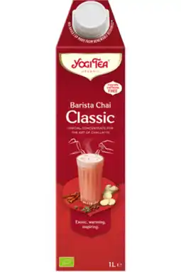 De Online Drogist Yogi tea barista chai classic 1lt aanbieding