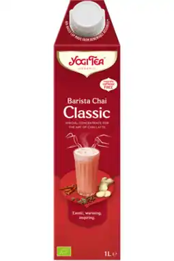 De Online Drogist Yogi tea barista chai classic 1lt aanbieding