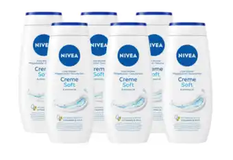 De Online Drogist Nivea douchecrème soft voordeelverpakking 6x250ml aanbieding