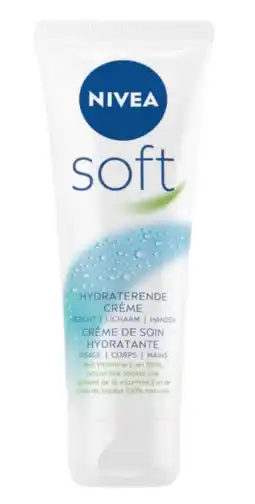 De Online Drogist Nivea soft hydraterende crème tube 75ml aanbieding