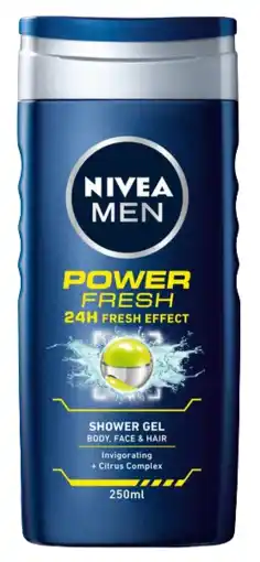 De Online Drogist Nivea men power refresh shower gel 250ml aanbieding