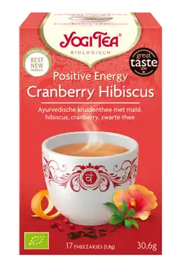 De Online Drogist Yogi tea positive energy cranberry hibiscus 17st aanbieding