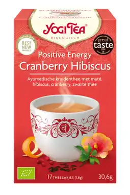 De Online Drogist Yogi tea positive energy cranberry hibiscus 17st aanbieding