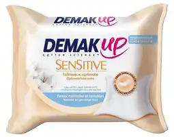 De Online Drogist Demak up sensitive reinigingsdoekjes 23st aanbieding