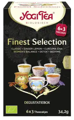 De Online Drogist Yogi tea finest selection 18st aanbieding