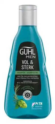 De Online Drogist Guhl men shampoo vol & sterk 250ml aanbieding