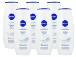 De Online Drogist Nivea crème soft shower cream multiverpakking 6x500ml aanbieding