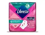 De Online Drogist Libresse ultra long+ wings maandverband 12st aanbieding