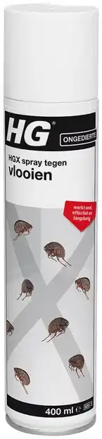 De Online Drogist Hg x spray tegen vlooien 400ml aanbieding