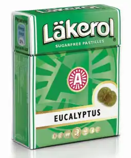 De Online Drogist Lakerol eucalyptus suikervrij 23gr aanbieding