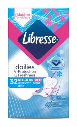 De Online Drogist Libresse regular deo fresh inlegkruisjes 32st aanbieding