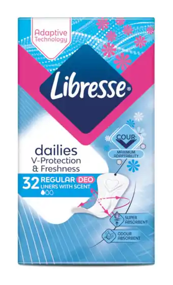 De Online Drogist Libresse regular deo fresh inlegkruisjes 32st aanbieding