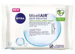 De Online Drogist Nivea micellair skin breathe reinigingsdoekjes 25st aanbieding