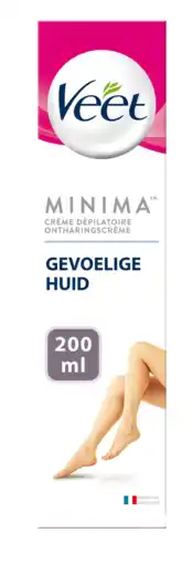 De Online Drogist Veet ontharingscrème gevoelige huid minima 200ml aanbieding