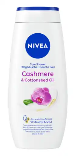 De Online Drogist Nivea cashmere & cotton seed oil care shower 250ml aanbieding