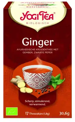 De Online Drogist Yogi tea ginger 17st aanbieding