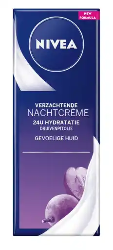 De Online Drogist Nivea essentials 24u nachtcrème gevoelige huid 50ml aanbieding
