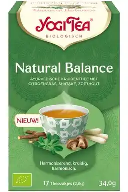 De Online Drogist Yogi tea natural balance 17st aanbieding