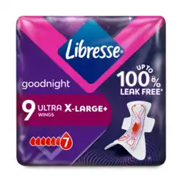 De Online Drogist Libresse ultra goodnight maandverband xl 9st aanbieding