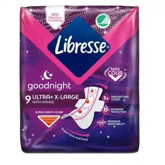 De Online Drogist Libresse ultra goodnight maandverband xl 9st aanbieding