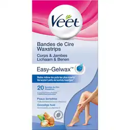 De Online Drogist Veet waxstrips easy-gelwax gevoelige huid 20st aanbieding