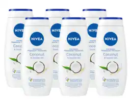 De Online Drogist Nivea coconut & jojoba oil care shower multiverpakking 6x250ml aanbieding