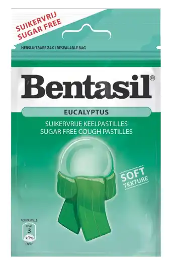 De Online Drogist Bentasil keelpastilles eucalyptus 1zk aanbieding