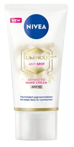 De Online Drogist Nivea luminous630 anti-spot handcrème 50ml aanbieding