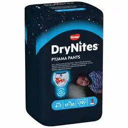 De Online Drogist Huggies drynites boys maat m (17-30kg) 10st aanbieding