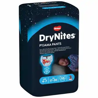 De Online Drogist Huggies drynites boys maat m (17-30kg) 10st aanbieding