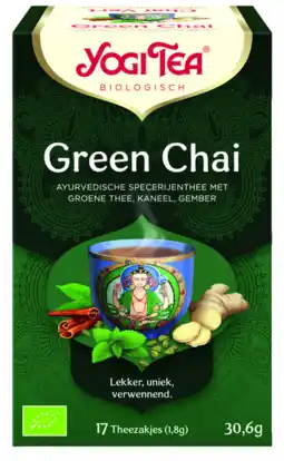De Online Drogist Yogi tea green chai 17st aanbieding