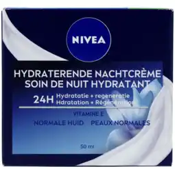 De Online Drogist Nivea essentials hydraterende nachtcrème normale tot gemengde huid 50ml aanbieding