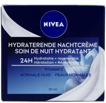 De Online Drogist Nivea essentials hydraterende nachtcrème normale tot gemengde huid 50ml aanbieding