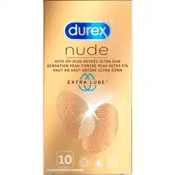 De Online Drogist Durex condooms nude extra lube 10st aanbieding