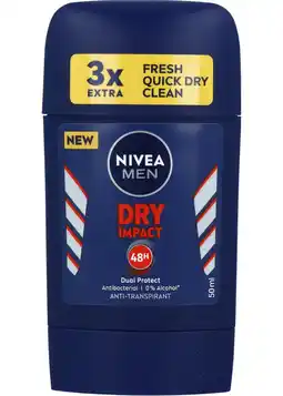 De Online Drogist Nivea men deostick dry impact 50ml aanbieding