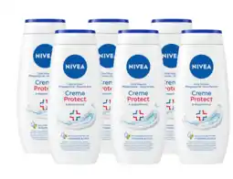 De Online Drogist Nivea care shower creme protect multiverpakking 6x250ml aanbieding