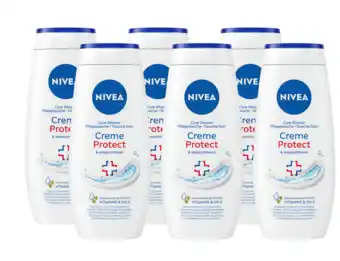 De Online Drogist Nivea care shower creme protect multiverpakking 6x250ml aanbieding